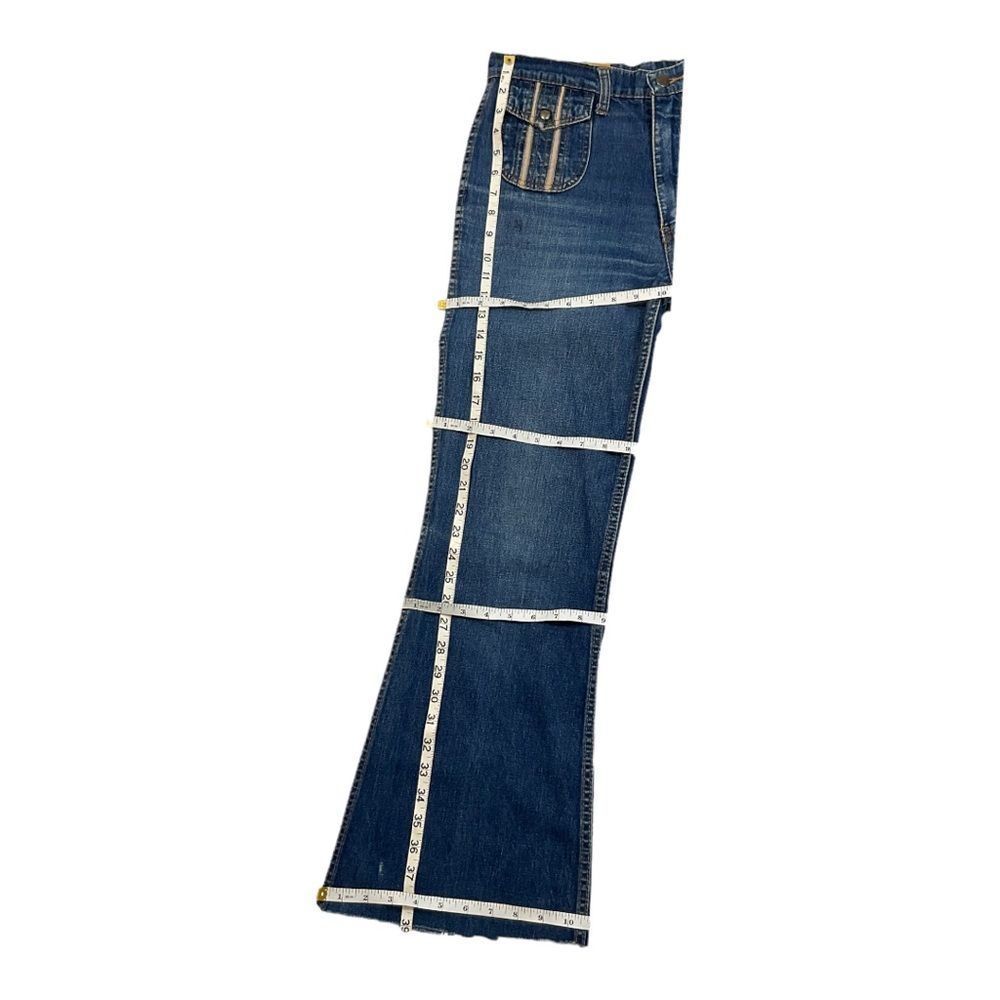 Oslo The Masterpiece Women’s Blue Vintage Denim Jeans Bootcamps Size 32. - Picture 11 of 12